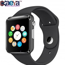 OkaeYa-GT08 Smart Watch Bluetooth with Built-in Sim card and memory card slot Compatible with Samsung Android Mobiles Black